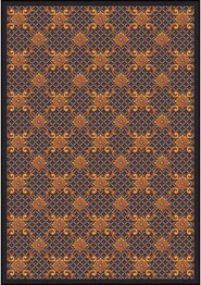 Joy Carpets Any Day Matinee Queen Anne Brown